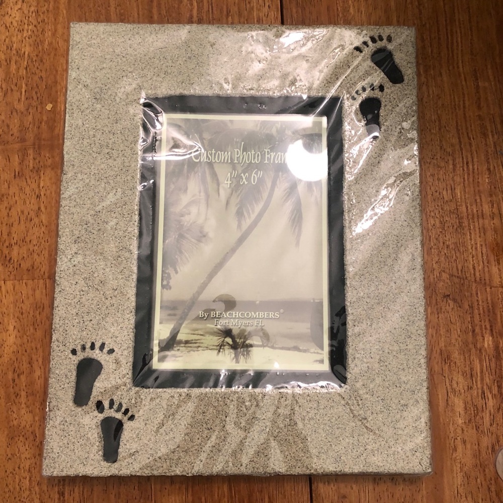 Beach footprints 4x6 Photo Frame